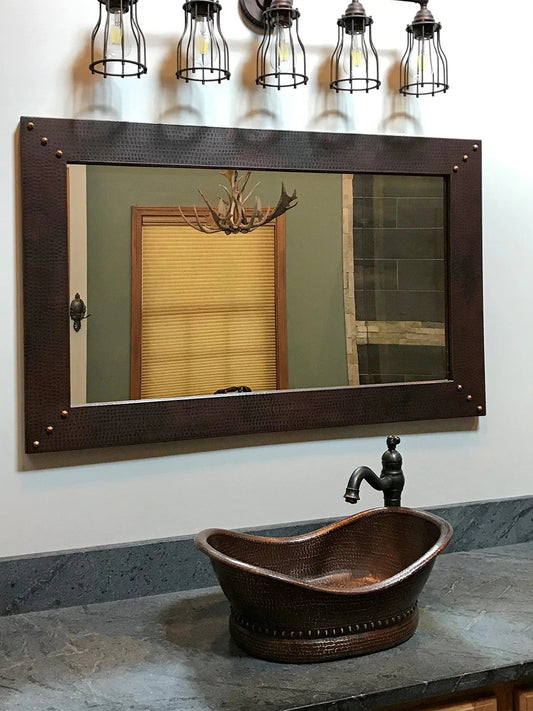 Bathroom with Hammered Copper Accents