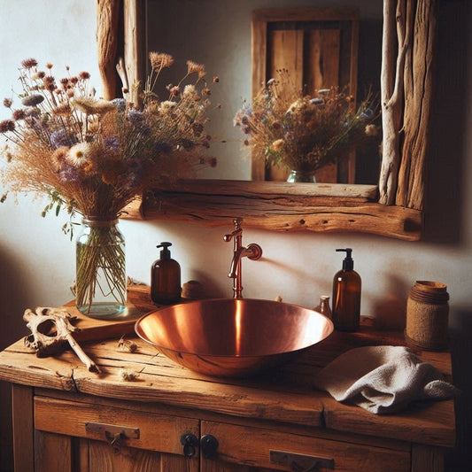 copper bathroom sink