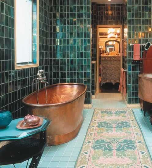 bathroom copper appliances