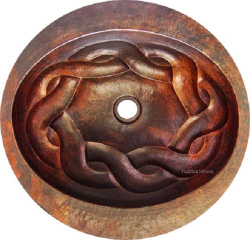 Decorative Copper Oval Sink