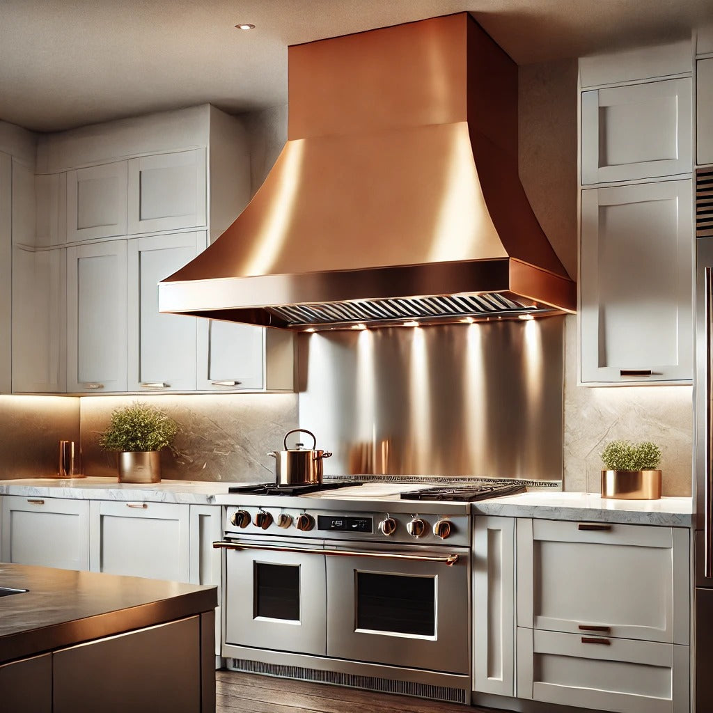 Custom Copper Range Hoods for Kitchen Design