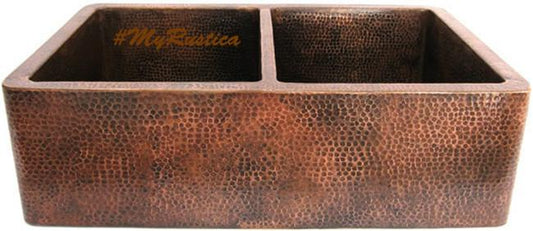 Double Farmhouse Copper Sink