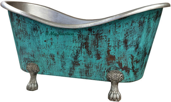 The Beauty of Green Patina Copper Bathtub