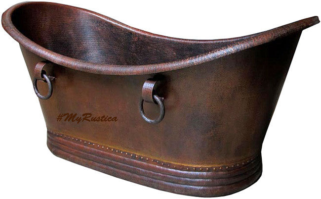 spanish grand slipper copper tub