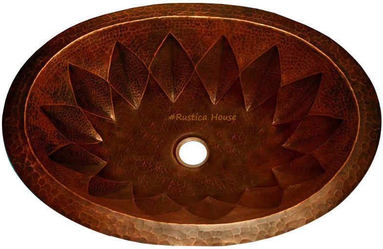 Copper Bathroom Sink "Salamanca"