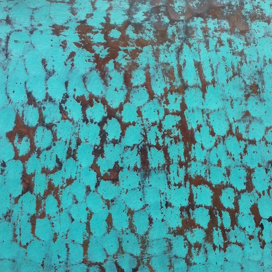 oxidized antique patina look of the copper bathroom sink