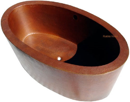 hacienda hand hammered copper tub