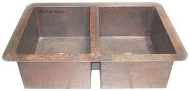 antique undermount drop-in copper kitchen sink