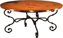 handcrafted country copper dining table