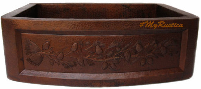 apron copper kitchen sink
