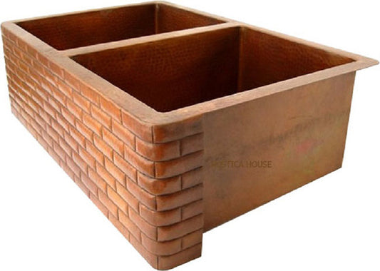 colonial apron copper kitchen sink