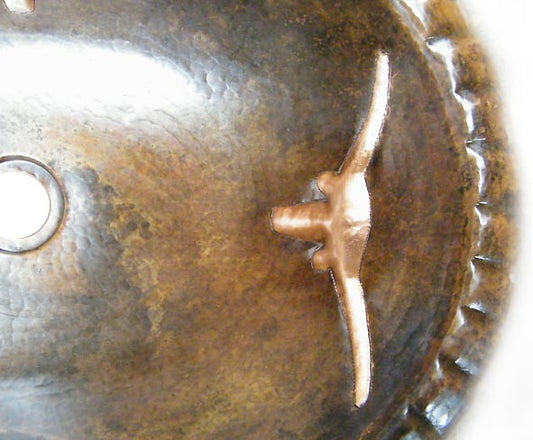 Copper Bathroom Sink "Matamoros"