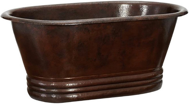 modern soaking copper tub