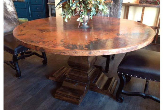copper dining table care