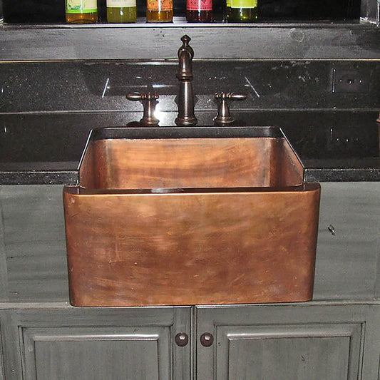 Apron Copper Kitchen Sink for Small Space