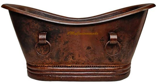 Bathtub with Fired Copper Patina