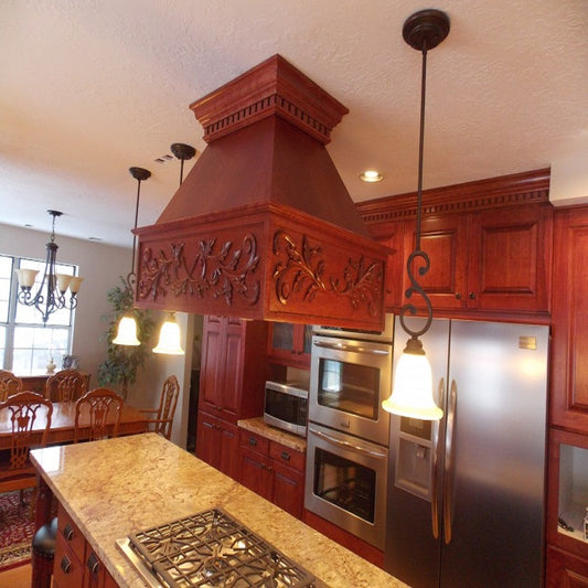 copper kitchen extractors from Mexico