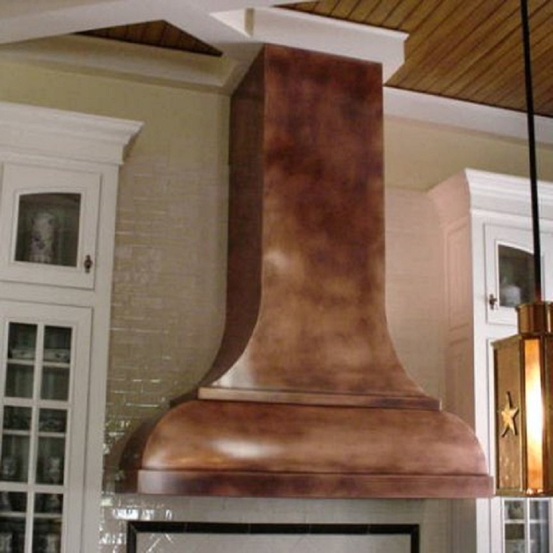 copper kitchen hood extractor
