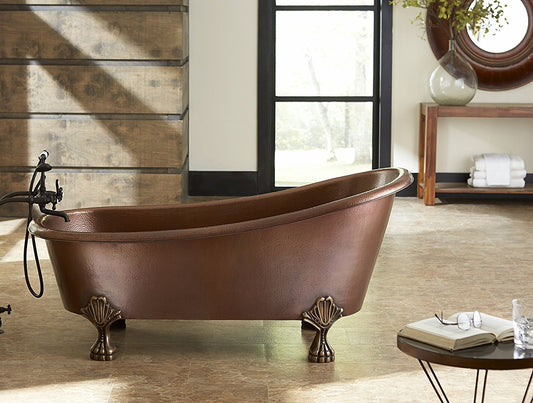 custom copper slipper tubs