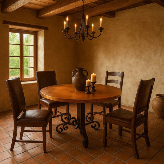 Add a Touch of Warmth with Copper Dining Tables