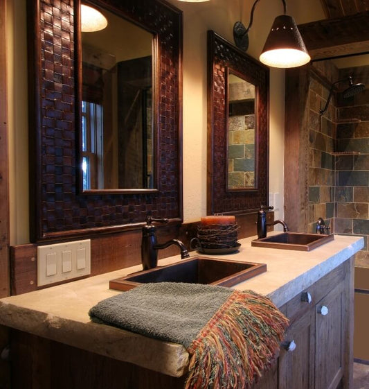 hand hammered copper bathroom sinks