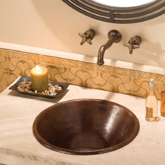 how to install a copper bathroom sink