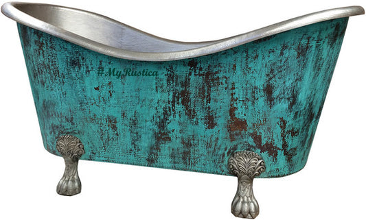 The Beauty of Green Patina Copper Bathtub