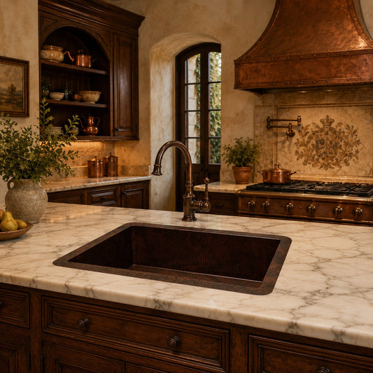 Drop-in Copper Farmhouse Sink