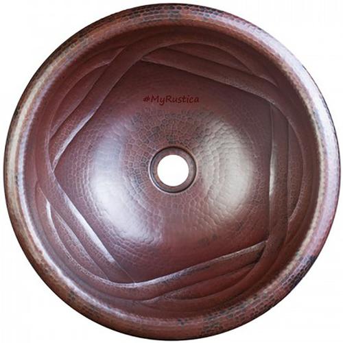 Round Copper Bathroom Sinks from Mexico
