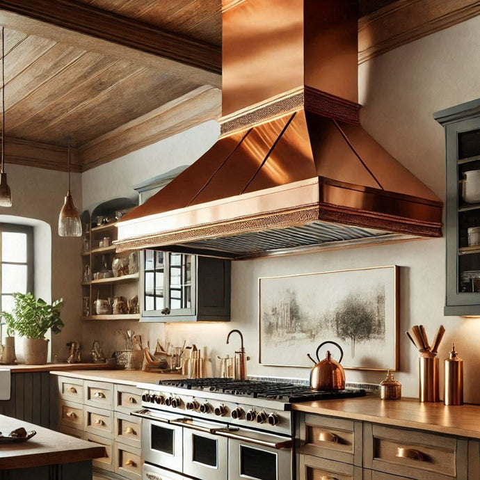 Hacienda and Spanish Revival Copper Range Hoods