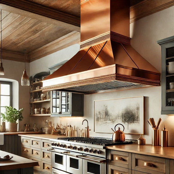 Hacienda and Spanish Revival Copper Range Hoods