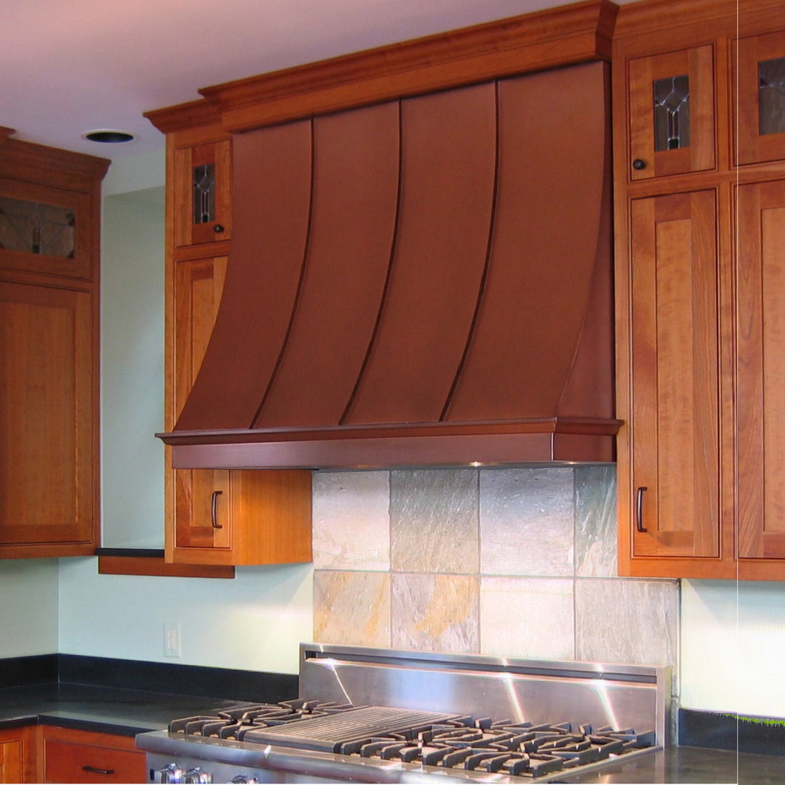 wall mount copper stove hoods