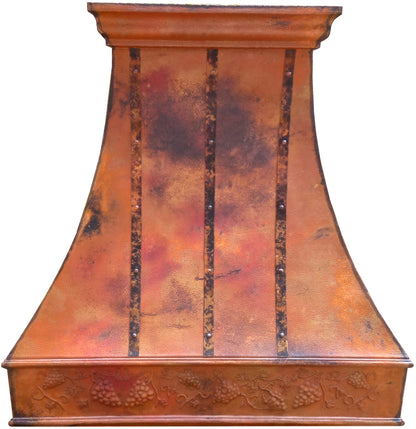 custom copper stove hood