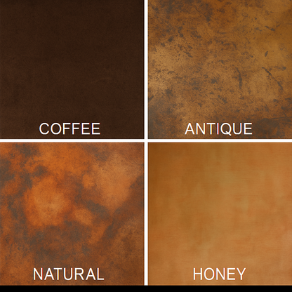 Hammered double slipper copper bathtub patina finish options