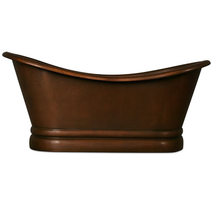 Custom patina copper soaking bathtub