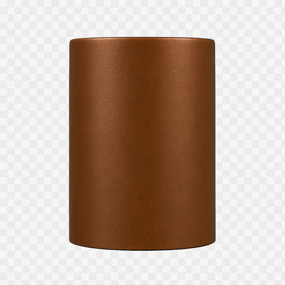 Freestanding rectangular double-wall copper bathtub, profile seen from the side