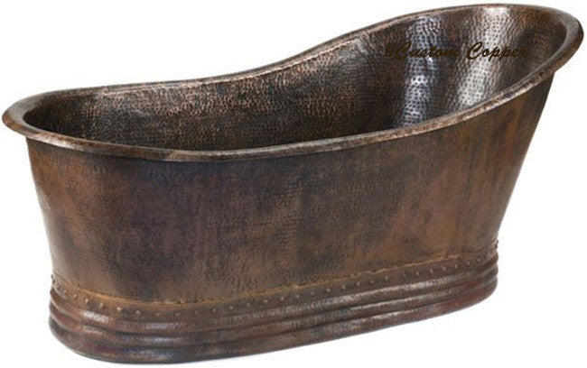 vintage grand slipper copper tub