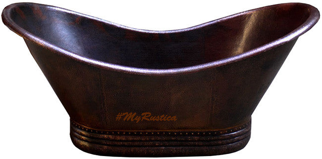 mexican free standing copper tub