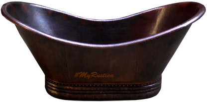 mexican free standing copper tub