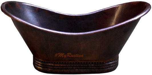 mexican free standing copper tub