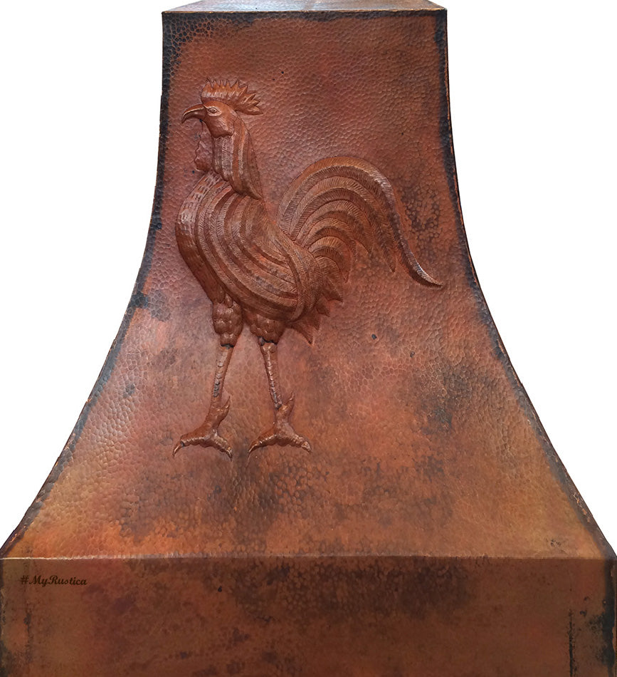 vintage copper stove hood