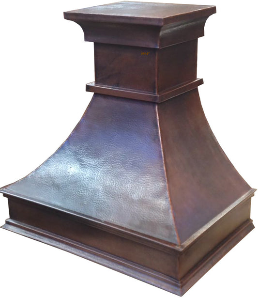 made to order custom copper kitchen oven hood