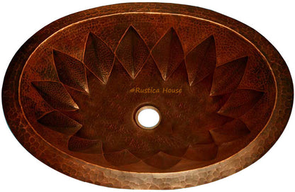 Copper Bathroom Sink "Salamanca"