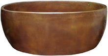 rustic hand crafted copper tub