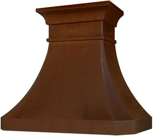 custom copper oven hood