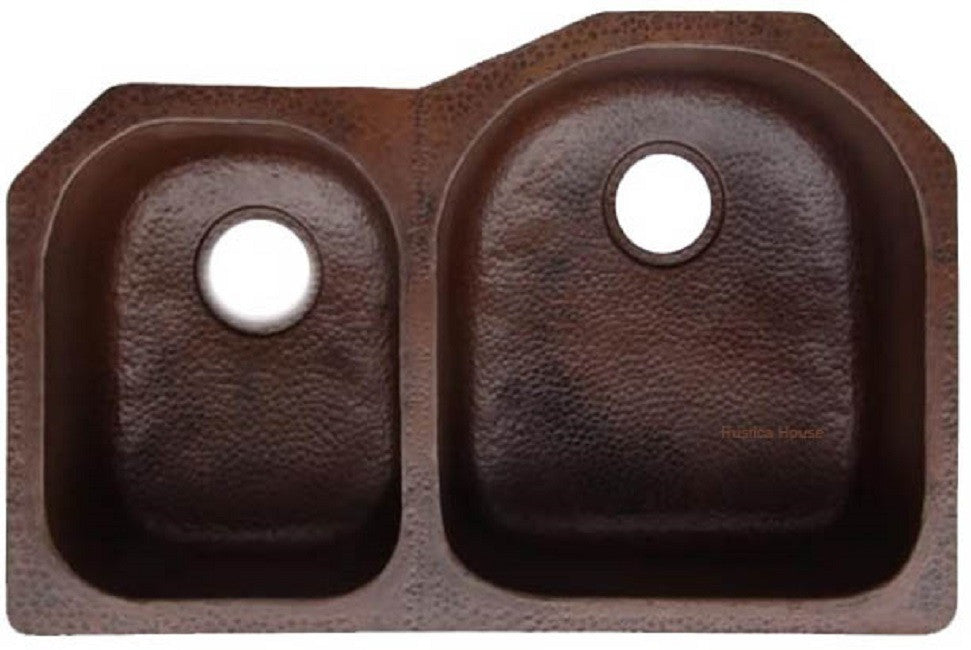 undermount copper kitchen sink