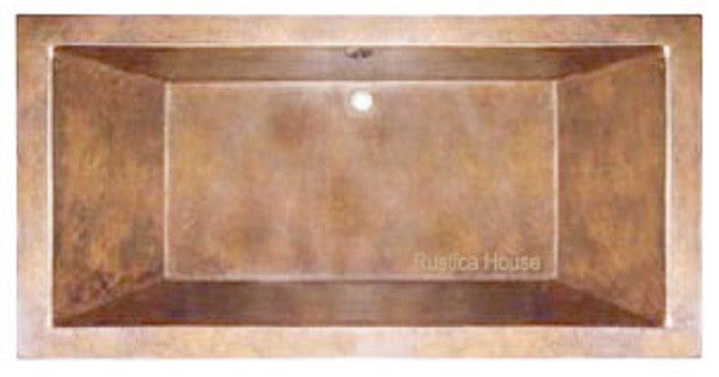 mexican handmade drop-in copper tub
