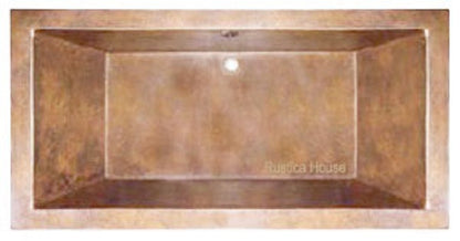 mexican handmade drop-in copper tub
