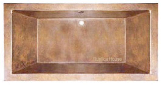 mexican handmade drop-in copper tub