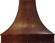 country copper cook-top hood